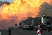 PG&E pipeline ignites an explosion in San Bruno 9/10/2010.