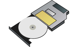cd drive illustration